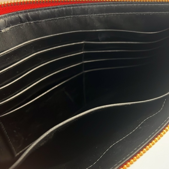 Alexander Wang Prisma Red Croc Embossed Leather Zip Clutch Bag - New - Picture 7 of 7